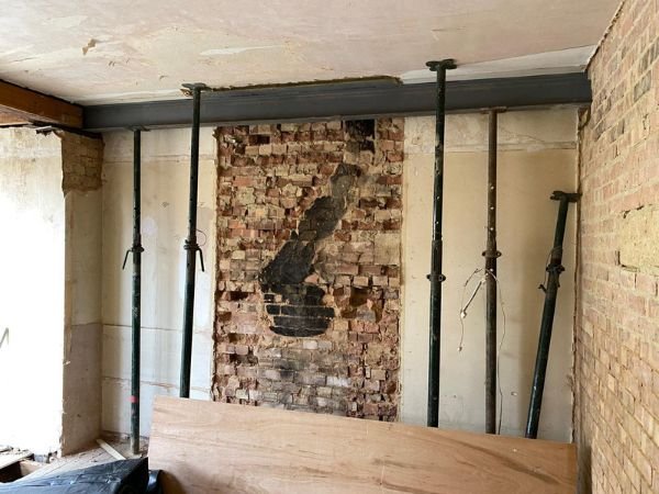 chimney breast removed