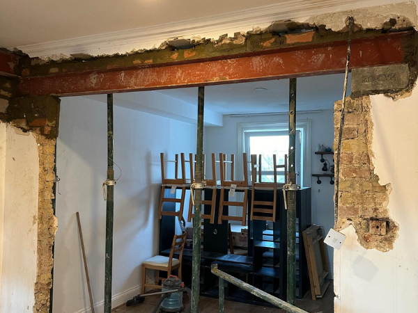 beam installation wall removal services