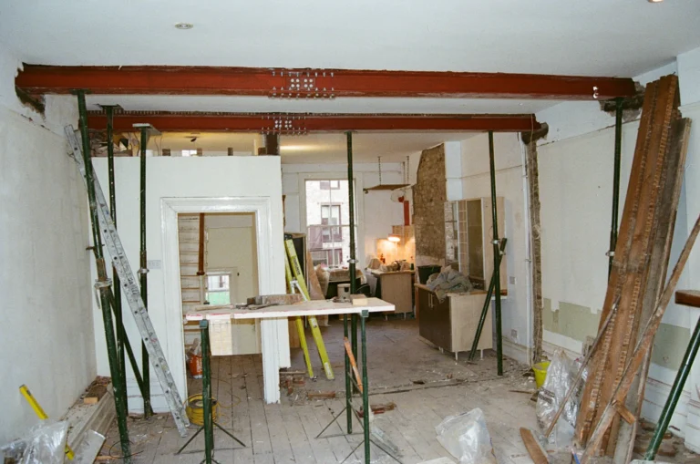 wall removal structurl work after